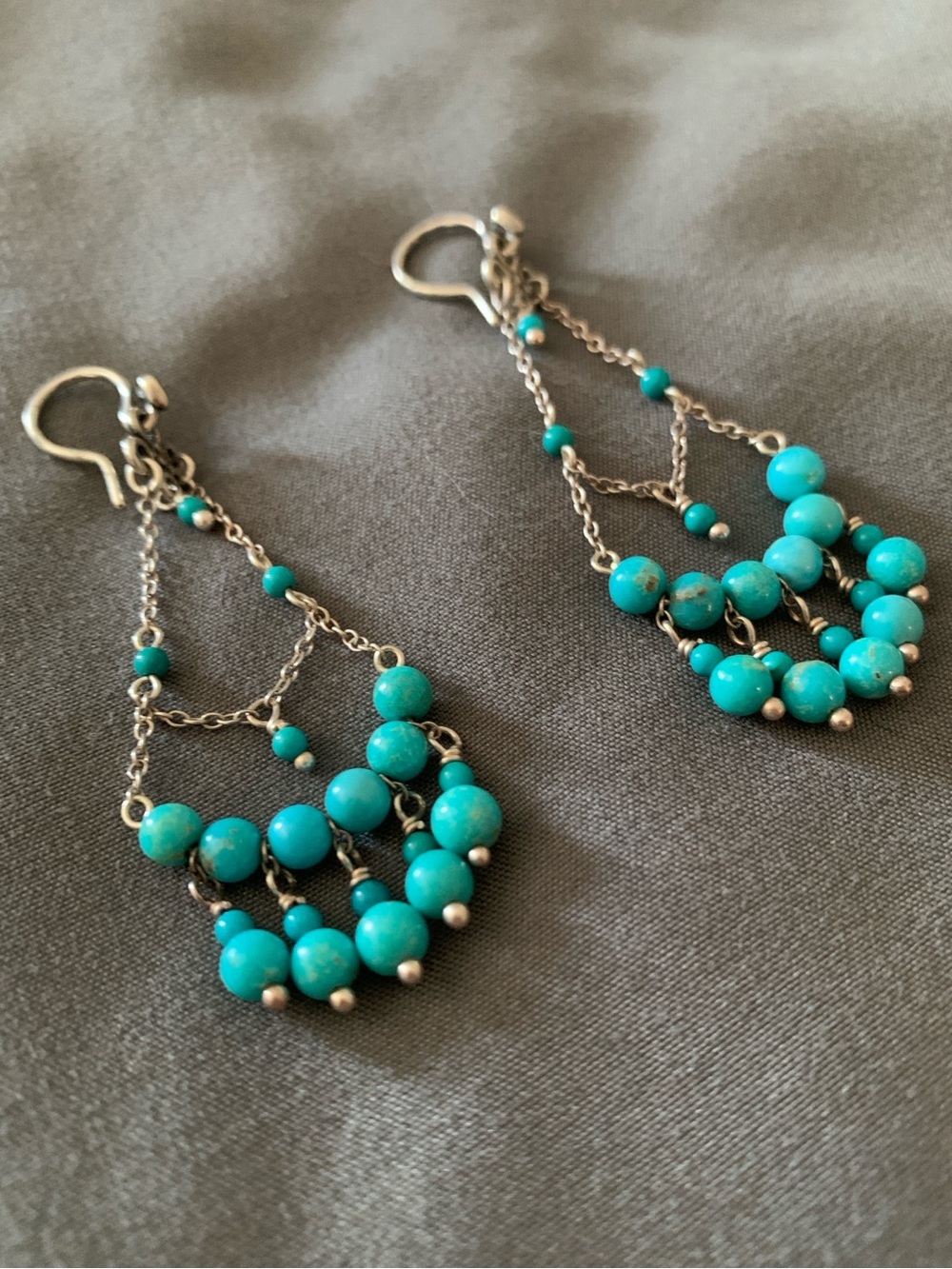 Chan Luu Turquoise Chandelier Earrings - Picture 2 of 7